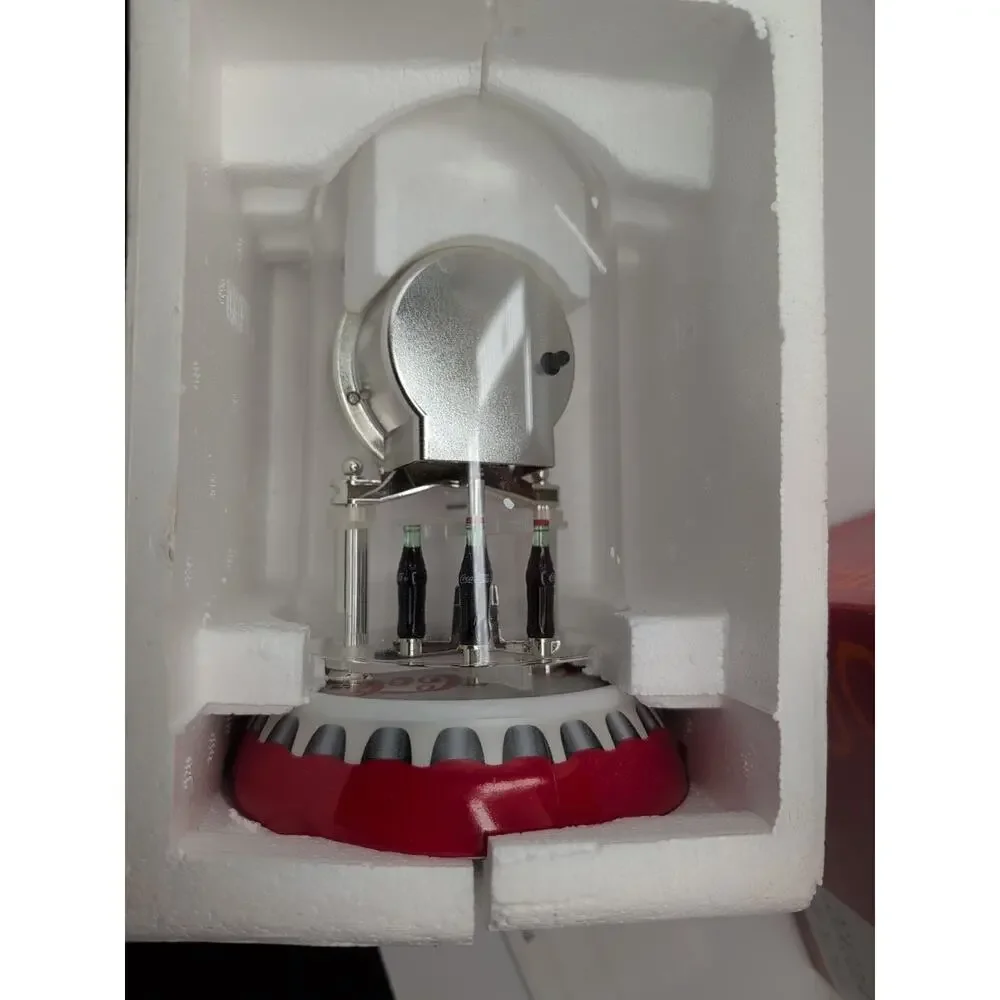 Vintage 2002 Coca-Cola Coke Bottle Anniversary Dome Clock 7